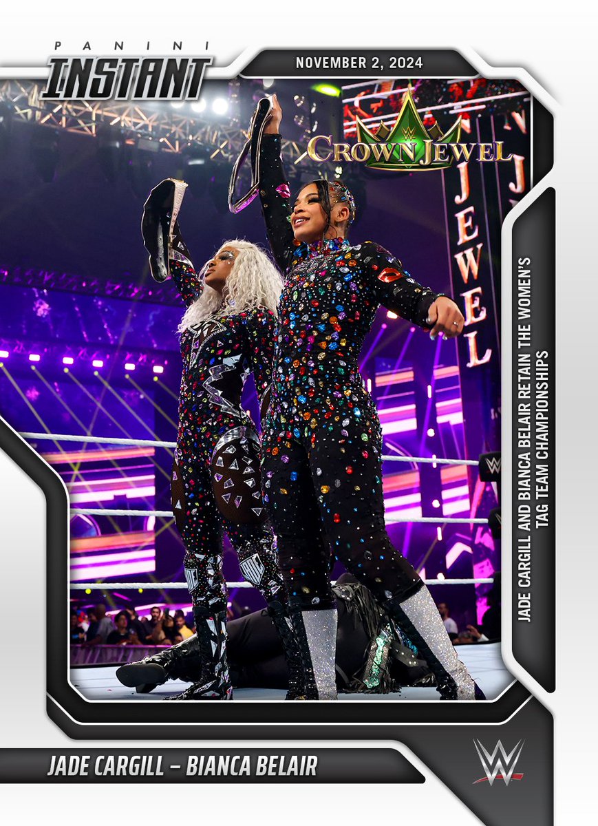 wrestlingcards's tweet photo. Cards # 90-95 of 2024 @PaniniAmerica WWE Instant from the Crown Jewel event go on sale 11/12/24. #WWE #Panini #Instate #WWECrownJewel #WrestlingCards #WrestlingTradingCards https://t.co/WuzMeEVlrT