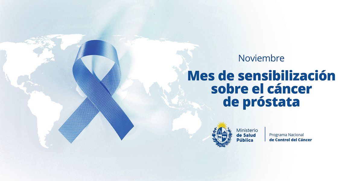 MSPUruguay's tweet photo. Noviembre Azul es una campaña mundial que invita a la población masculina a reflexionar sobre la importancia de la prevención y el diagnóstico temprano del cáncer de próstata.

➡️ https://t.co/Ux1JURoqzg https://t.co/lUSbo7Frcr