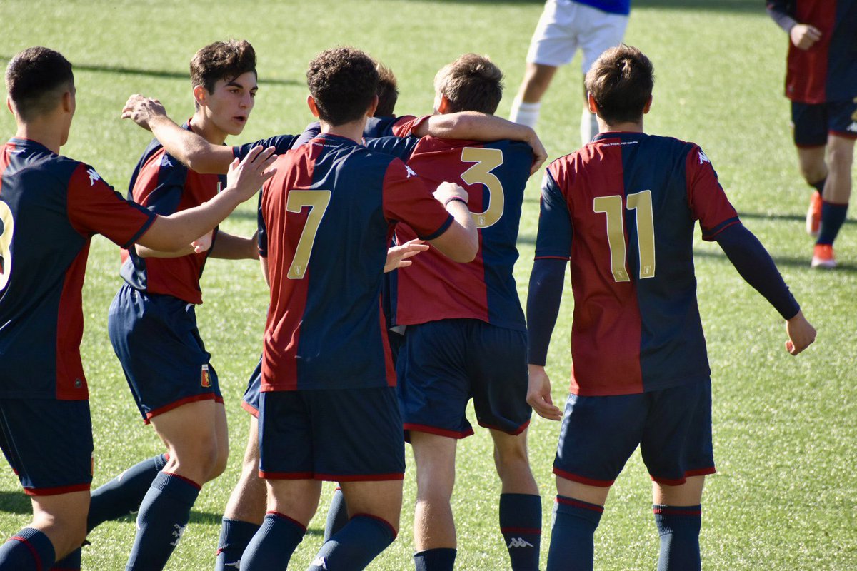 buoncalcio's tweet photo. ✅ Questa mattina il 𝐆𝐞𝐧𝐨𝐚 𝐔𝐧𝐝𝐞𝐫 𝟏𝟖 di mister Ruotolo ha vinto 4-1 il derby contro la Sampdoria nel segno di Mendolia, Pastore, Spicuglia e Pagliari

➡️ #Genoa #GenoaUnder18 #Under18 #Ruotolo https://t.co/lI6VoGBF2l