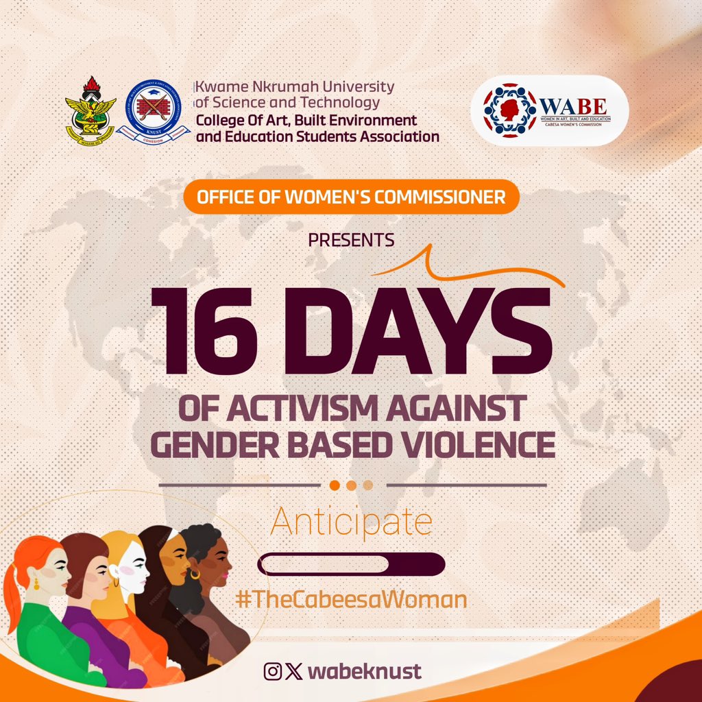 WabeKnust's tweet photo. Join us for 16 Days of Activism to promote safety, respect, and equality.
Together, let’s make a difference!
#16DaysOfActivism #EmpowerWomen
#CABEESA #SpeakOut #SupportAndStand https://t.co/l6Urv9Hsz8