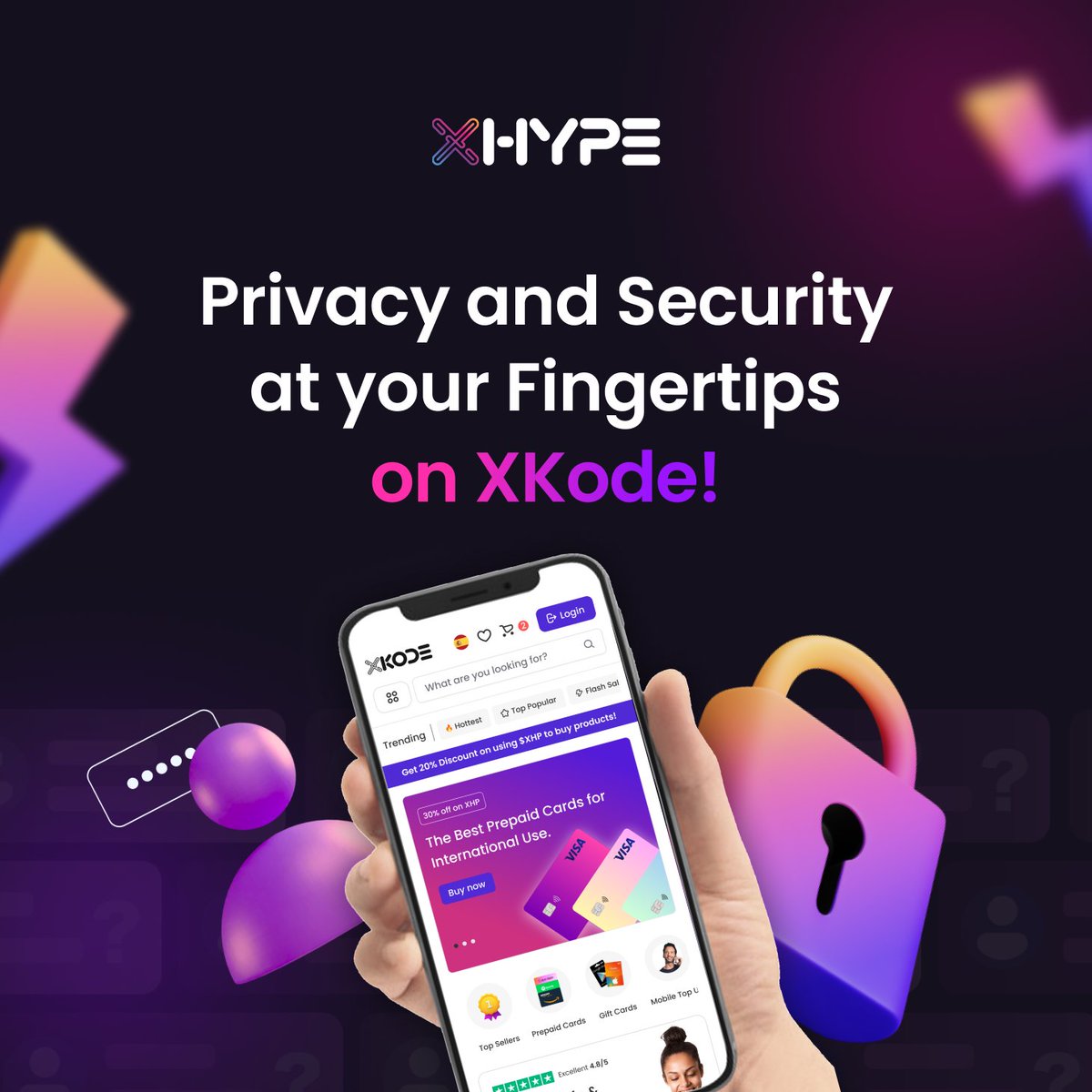 xhypeofficial's tweet photo. XKODE V2 is bringing speed, security, and privacy to a whole new level!

Explore our fresh, sleek interface for an effortless shopping experience.

👉 https://t.co/9duhMhDvTC

#XKode #Marketplace https://t.co/c8oNdqX6E0