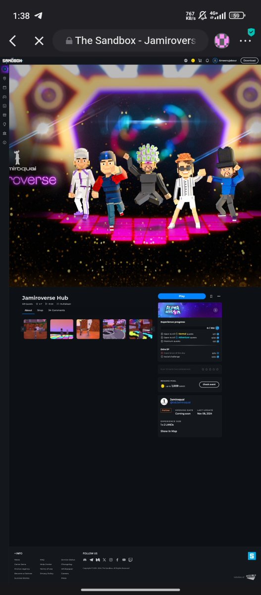 mddevid12's tweet photo. Vibin' out with @JamiroquaiHQ in @TheSandboxGame. Talk about virtual insanity 🤪😵‍💫 @TheSandboxGame https://t.co/zk6qWjIoLU #TheSandbox #AlphaSeason4 #AS4SocialChallenge https://t.co/GX8C915mH1