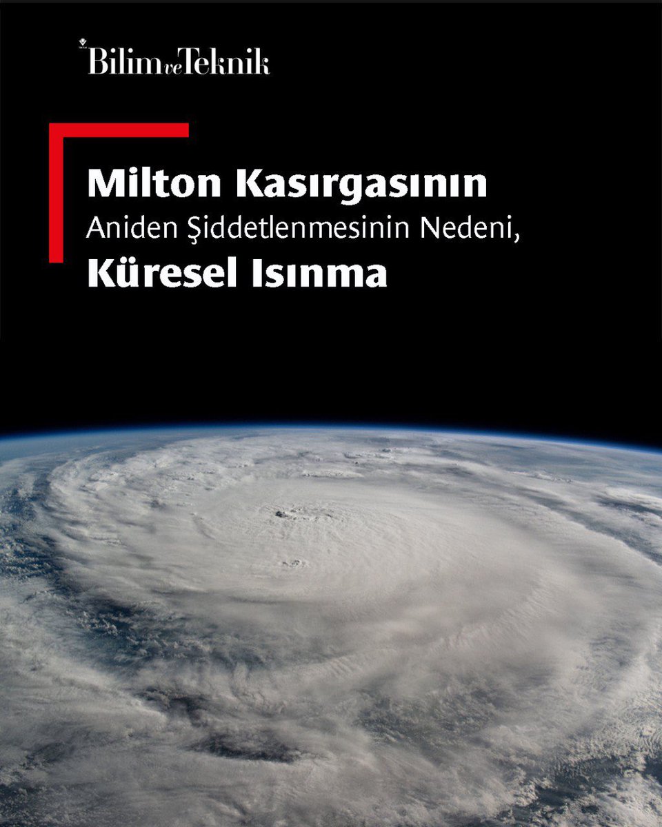 tubitakbiltek's tweet image. Milton Kasırgası, 2005’te gerçekleşen Rita Kasırgası’ndan sonra Meksika Körfezi’nde oluşan en şiddetli fırtına oldu.

Detaylar ve çok daha fazlası #BilimveTeknik kasım sayısında…

 #tübitak #nesillerbüyütendergi #bilimokuyanbilir #iklim #küreselısınma #kasırga #fırtına