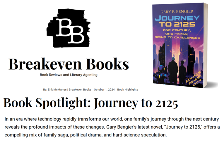 GaryFBengier's tweet photo. A nice review of Journey to 2125, from Breakeven Books - https://t.co/mwbnAzSRSP https://t.co/886VcZeZyl