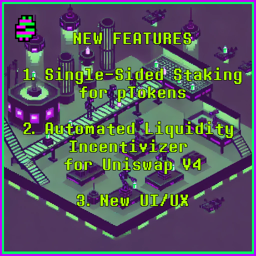 🌑 We've been building in dark mode... but now, new features are just around the corner. Get ready for what’s coming next! 👀✨

1. Single-Sided Staking.
2. Incentivizer for #Uniswap V4
3. New UI/UX

#DeFi #RWA $Poison