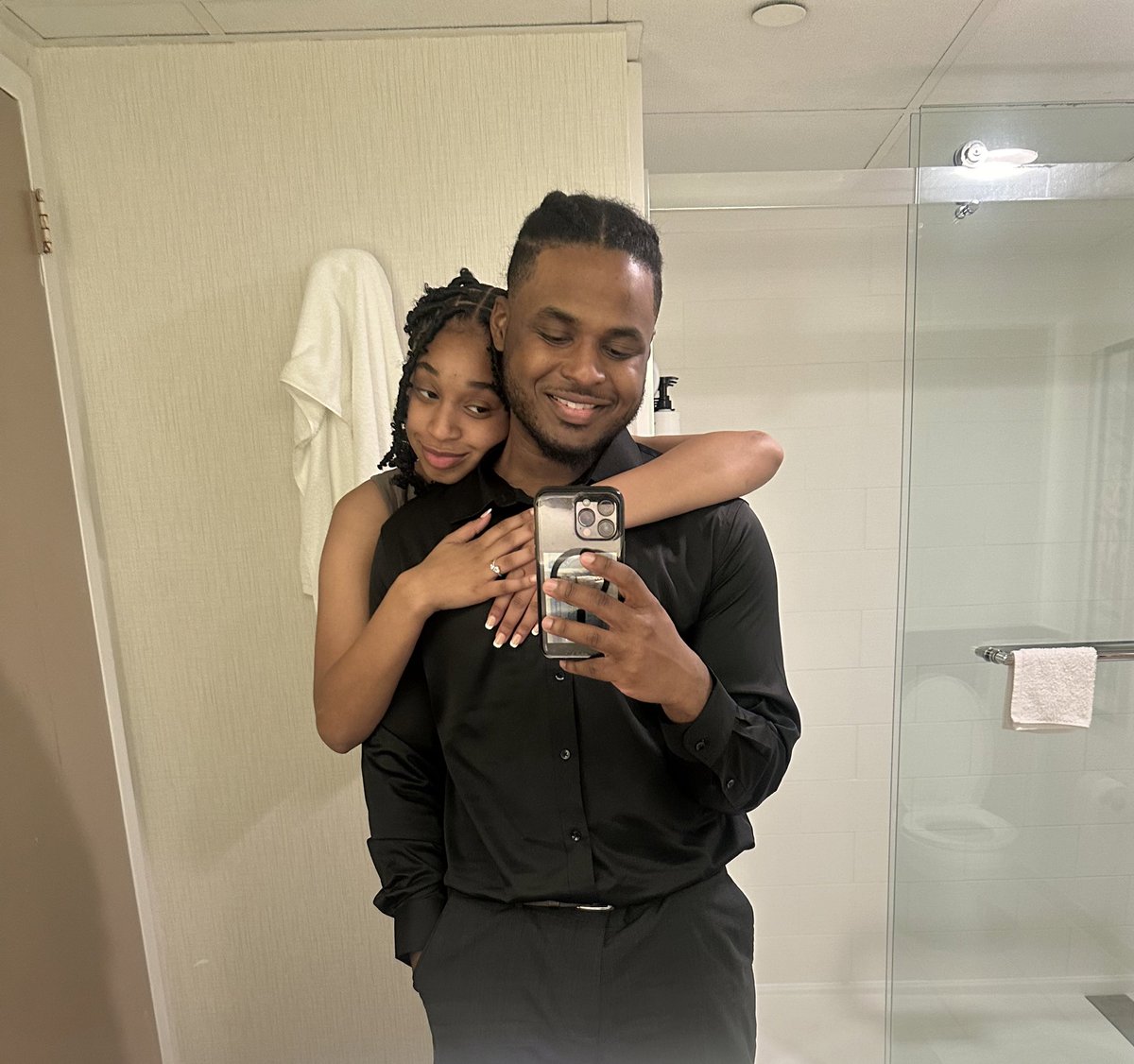 Nokiiio's tweet photo. She showed me that true love still exists, so I promised to be with her forever. My soulmate, my heart, my beautiful Bianca…thank you for healing me and loving me like you do. I will cherish every moment we share together and I thank God for blessing me with you🤞🏾♥️ https://t.co/TJjk3BCA7N