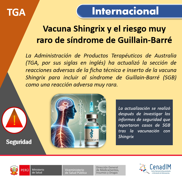 CENADIM's tweet image. 🔷📣 𝐍𝐎𝐓𝐈𝐂𝐈𝐀𝐒 𝐃𝐄 𝐈𝐍𝐓𝐄𝐑É𝐒
📌️𝐕𝐚𝐜𝐮𝐧𝐚 𝐒#𝐡𝐢𝐧𝐠𝐫𝐢𝐱 𝐲 𝐫𝐢𝐞𝐬𝐠𝐨 𝐦𝐮𝐲 𝐫𝐚𝐫𝐨 𝐝𝐞 𝐬í𝐧𝐝𝐫𝐨𝐦𝐞 𝐝𝐞 𝐆𝐮𝐢𝐥𝐥𝐚𝐢𝐧-𝐁𝐚𝐫𝐫é

#Farmacovigilancia #Ereporting #GuillainBarreSyndrome

bvcenadim.digemid.minsa.gob.pe/index.php/noti…
