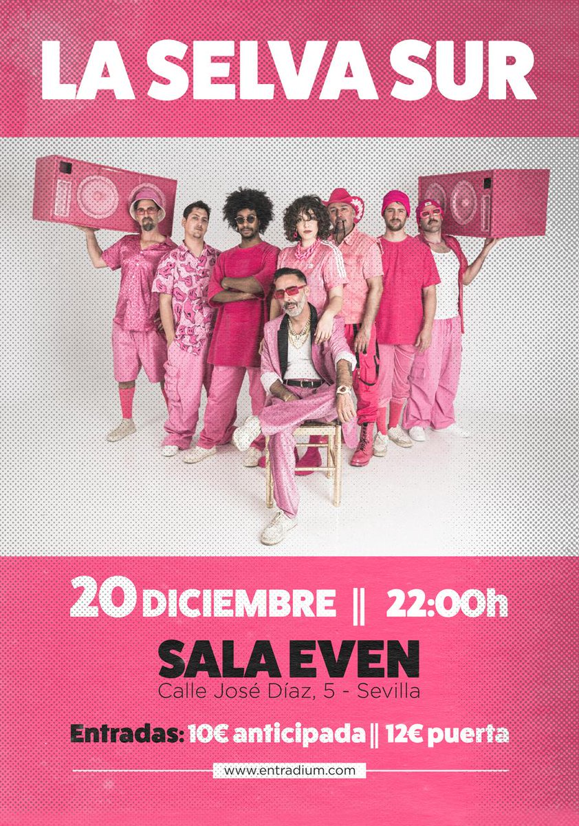 La selva sur vuelve más fuerte que nunca , pero sin olvidar jamás su bolo anual en la ciudad que los vio nacer... El 20 de diciembre se va a montar vuestra fiesta kamastronica favorita en la sala even !!!!......comienza la cuenta atrás para MACEDONIA EXPRESS el nuevo disco  !!
