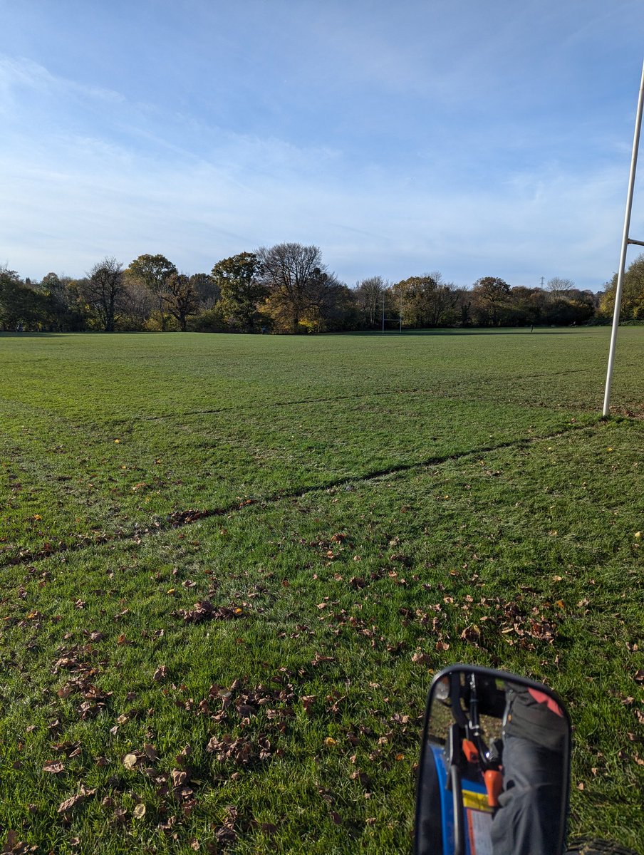Pitches done for <a href="/LNRFC/">Llandaff North RFC</a> today. Looking excellent and well prepared for the coming months.