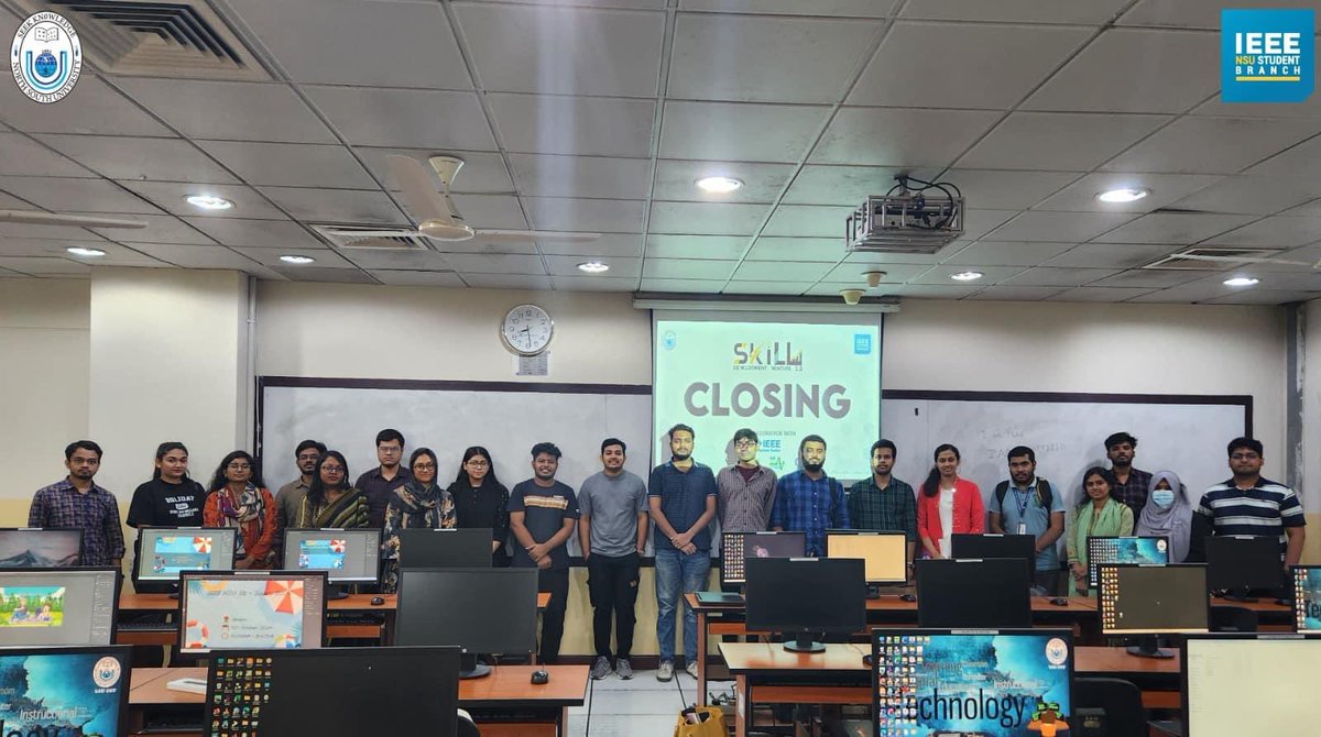 ieeensusb's tweet photo. The engaging workshop titled “Workshop on Graphic Designing” of the Skill Development Venture 3.0 series was successfully hosted by the IEEE NSU Student Branch in collaboration with the IEEE Bangladesh Section on 28 September 2024. https://t.co/pAGZLYo8Mo