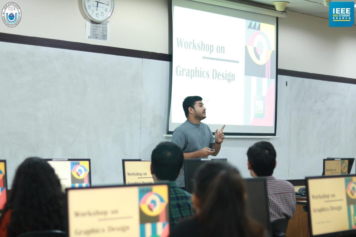 ieeensusb's tweet photo. The engaging workshop titled “Workshop on Graphic Designing” of the Skill Development Venture 3.0 series was successfully hosted by the IEEE NSU Student Branch in collaboration with the IEEE Bangladesh Section on 28 September 2024. https://t.co/pAGZLYo8Mo