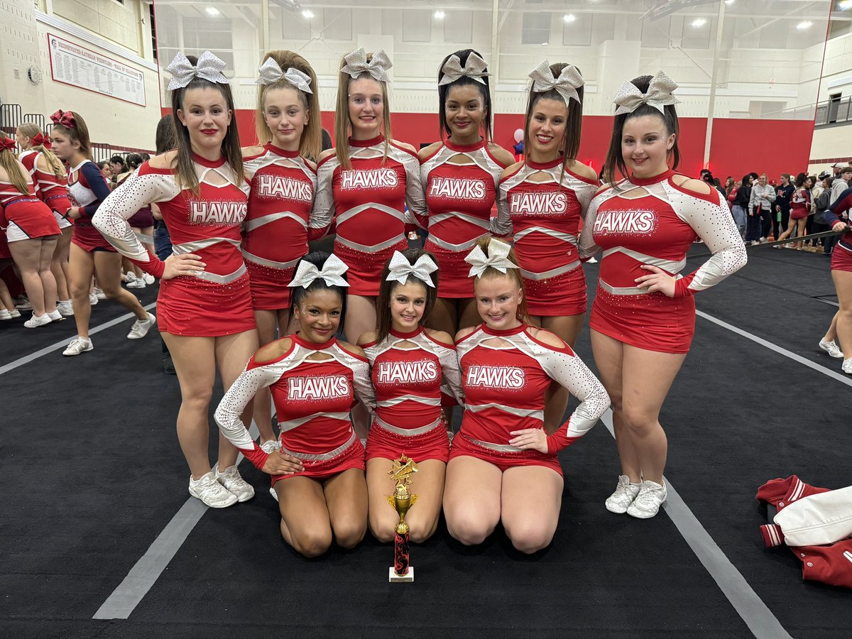 whscheering's tweet image. First place at our last invitational of the season! Next up… Regionals! ❤️