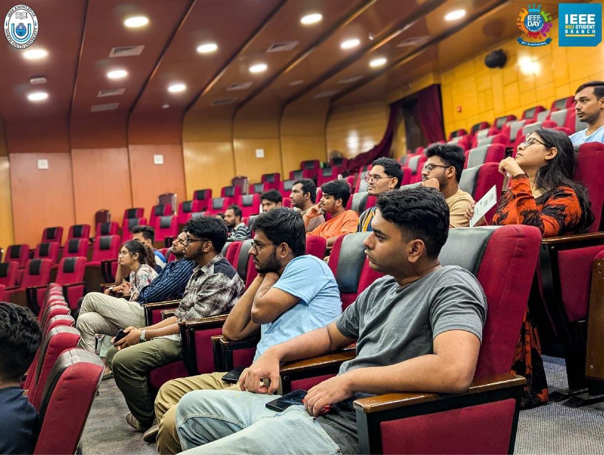 ieeensusb's tweet photo. The IEEE NSU Student Branch successfully hosted the informative session titled “Membership Perks 3.0” to celebrate IEEE Day 2024 on October 3, 2024. The event was held at AUDI 801 at North South University. https://t.co/M9cXDvTMDy