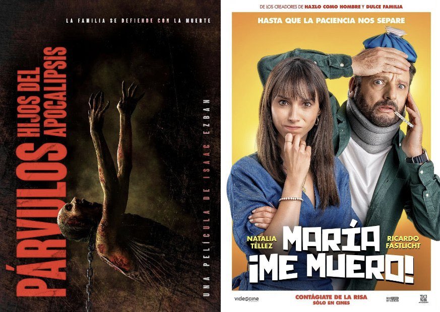 elapanco's tweet photo. El cine mexicano🇲🇽 vuelve a tener presencia en el top 10 con dos películas. 

Ambas son buenas opciones para media semana, aprovechando la Fiesta @Cinepolis🎉 con boletos a precio reducido.
#Parvulos, coming-of-age de terror apocalíptico 
#MariaMeMuero, comedia hipocondríaca https://t.co/LScwya5BE6
