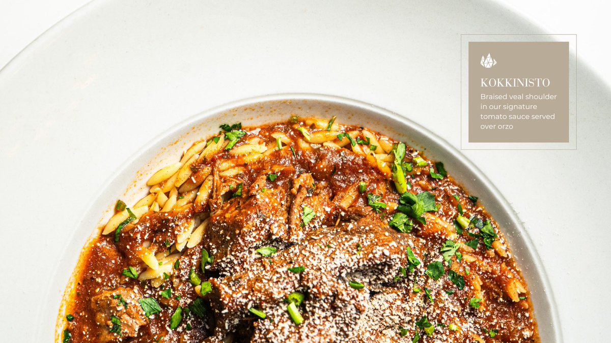 FlogaToronto's tweet photo. If you’re Greek, these specialties bring you right back home to yiayia’s in the village. Try our fall savoury dishes like this Kokkinisto! Come and dine with us!

#flogatoronto #estiatoriofloga #greekfood #torontorestaurants #foodlover #dinner #authenticgreek #homecooking https://t.co/8wP45CHpT0