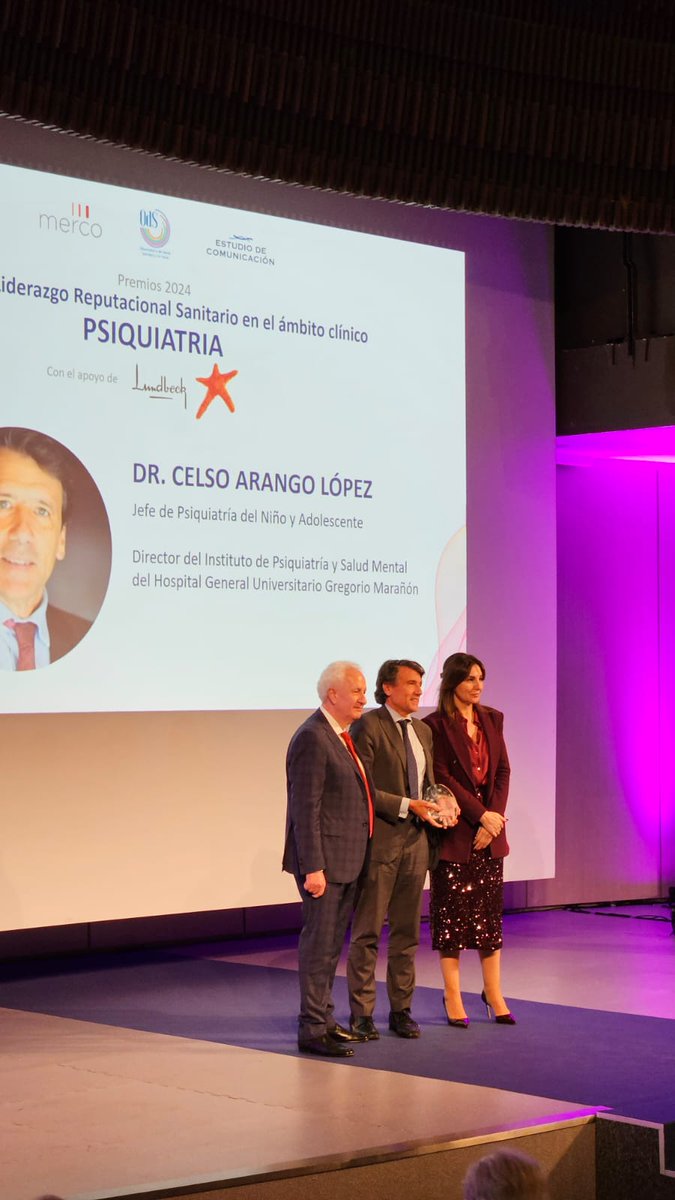 Observatorio de Salud (@odsalud) on Twitter photo <a href="/JNJInnovMedES/">J&J Innovative Medicine España</a> <a href="/GrupoMiranza/">Miranza</a> <a href="/quironsalud/">quirónsalud</a> <a href="/seneurologia/">SEN</a> 🩺El Premio al liderazgo reputacional en Psiquiatría, entregado por <a href="/LundbeckES/">Lundbeck España</a> es para el Dr. Celso Arango, Jefe de Servicio de Psiquiatría del Hospital Universitario Gregorio Marañón y Director del Instituto de Psiquiatría y Salud Mental del mismo hospital. <a href="/SaludMadrid/">Salud Madrid</a> <a href="/JNJInnovMedES/">J&J Innovative Medicine España</a> <a href="/GrupoMiranza/">Miranza</a> <a href="/quironsalud/">quirónsalud</a> <a href="/seneurologia/">SEN</a> 🩺El Premio al liderazgo reputacional en Psiquiatría, entregado por <a href="/LundbeckES/">Lundbeck España</a> es para el Dr. Celso Arango, Jefe de Servicio de Psiquiatría del Hospital Universitario Gregorio Marañón y Director del Instituto de Psiquiatría y Salud Mental del mismo hospital. <a href="/SaludMadrid/">Salud Madrid</a>