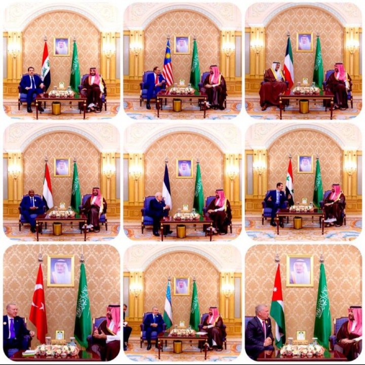 zgTzJgZVTuowiaC's tweet photo. @imarat_almadina فارس العرب وقائدنا يرأس وفود العالم
في عاصمتنا الرياض صاحبة القرار 
حفظه الله وعزه وحماه كلنا فداه https://t.co/fc7deY2JPl