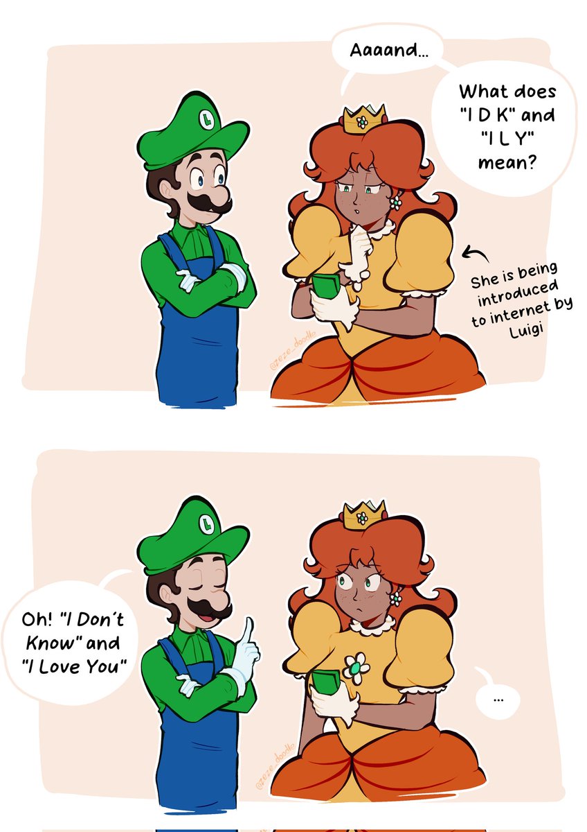zeezee_doodle's tweet image. She is new on Internet 

#Luigi #PrincessDaisy #luaisy #fanart