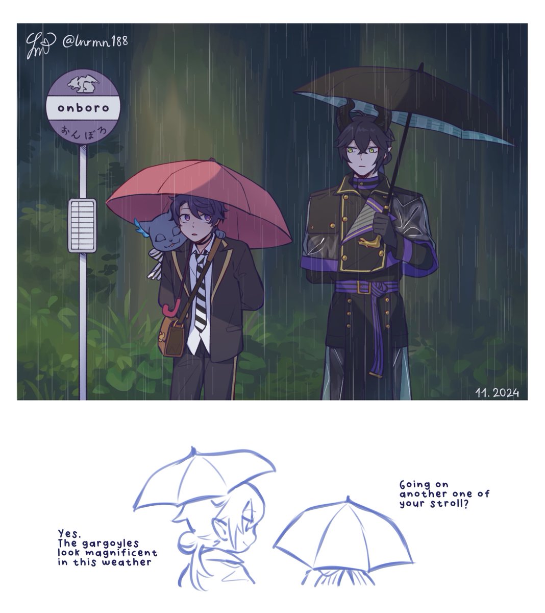 lnrmn188's tweet photo. My neighbor Tsunotaro ☂️
#twstプラス #twst https://t.co/IL289Q7oUu