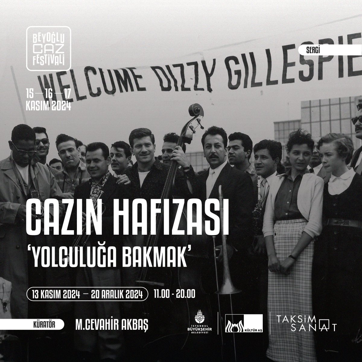 🎷 Beyoğlu Caz Festivali kapsamında "Yolculuğa Bakmak: Cazın Hafızası Sergisi" Taksim Sanat’ta!

Yolculuğa Bakmak: Cazın Hafızası sergisi 13 Kasım - 20 Aralık tarihleri arasında Taksim Sanat Galerisi'nde ziyarete açık olacak. 💛