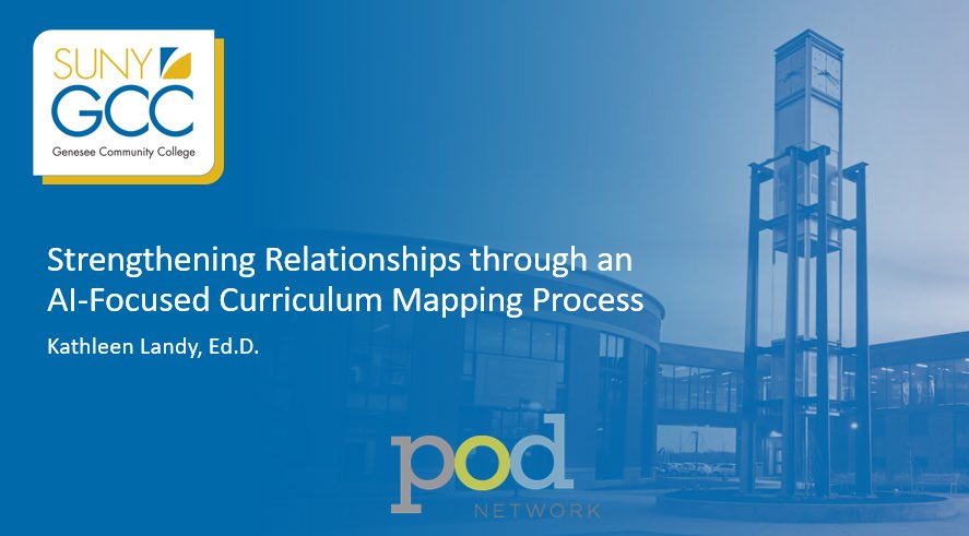 KathleenELandy's tweet image. For those who attended this morning’s session and are interested, my presentation on #ai and #CurriculumMapping has been posted. TY for engaging! #pod24