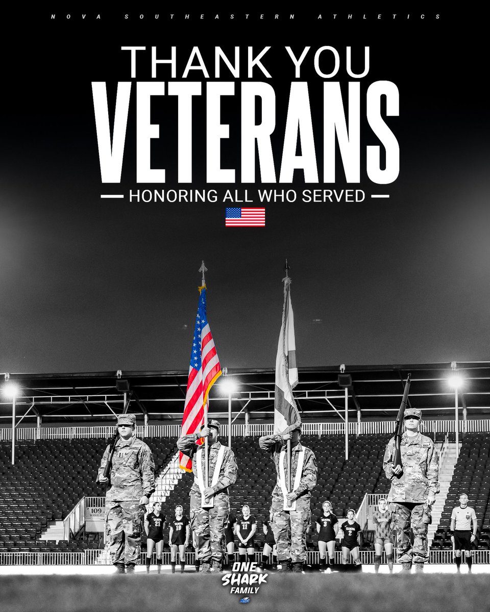 Today we salute all who have served our country. Thank you, Veterans! 🇺🇸

#OneSharkFamily