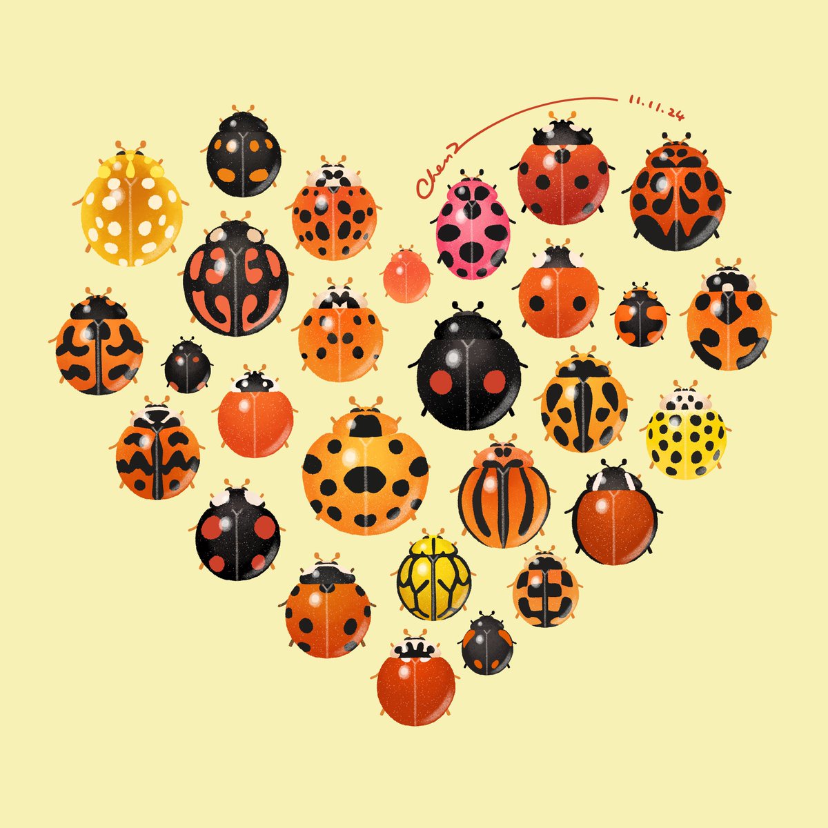 Anyone want some ladybug on a cold Monday morning? They’re definitely some of the most adorable little beetles! 🐞💚