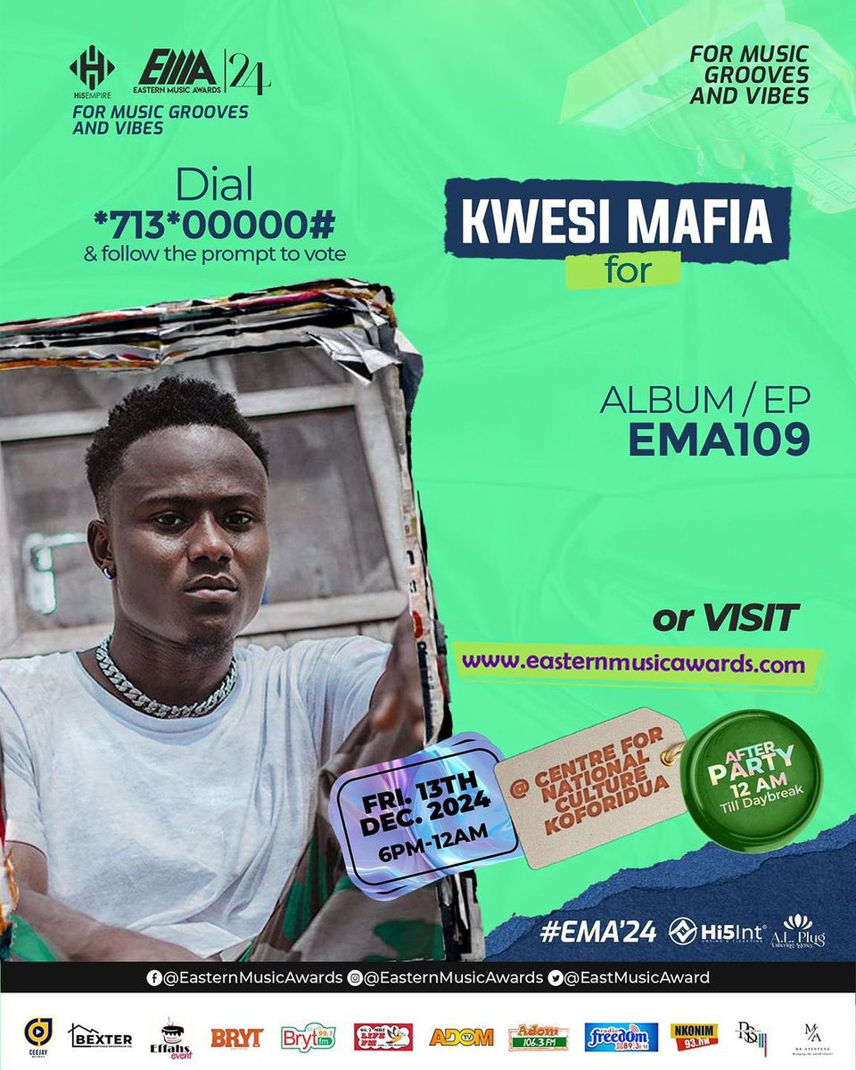 kwesimafia's tweet photo. Hey Family! Your Love And Support Have Brought Me This Far, And Now I Need Your Help To Bring It All The Way Home. To Vote For My EP/Album To Win, Simply Dial *713*00000# And Use Contestant ID EMA109. Each Vote Cost just 0.25p. Remember, Every Vote Count. Together, We Can‼️ https://t.co/DQ0Lkjp8OM