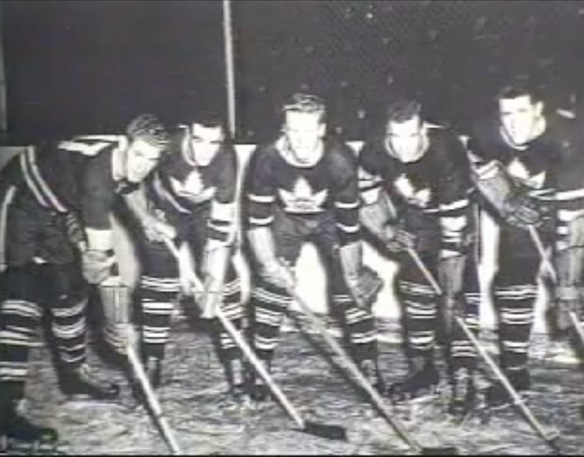 That same fall, nineteen-year-old Ken Dixon received a tryout with the Toronto Maple Leafs. Although he made a strong impression, his NHL dream was cut short just one week later when he was called to serve in WWII.