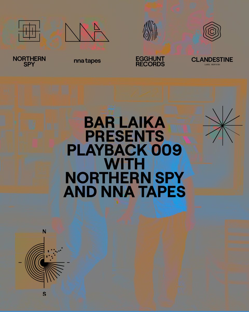 I'm coming to NYC this week. Doing a label hang at Bar Laika on Wednesday. On The Lot Radio at 11am nyc time on Thursday. 

Come say hi. Bar Laika by e-flux presents Playback 009 with <a href="/northernspyrecs/">Northern Spy Records</a>  and <a href="/NNATapes/">NNA Tapes</a> 
e-flux.com/events/640005/…