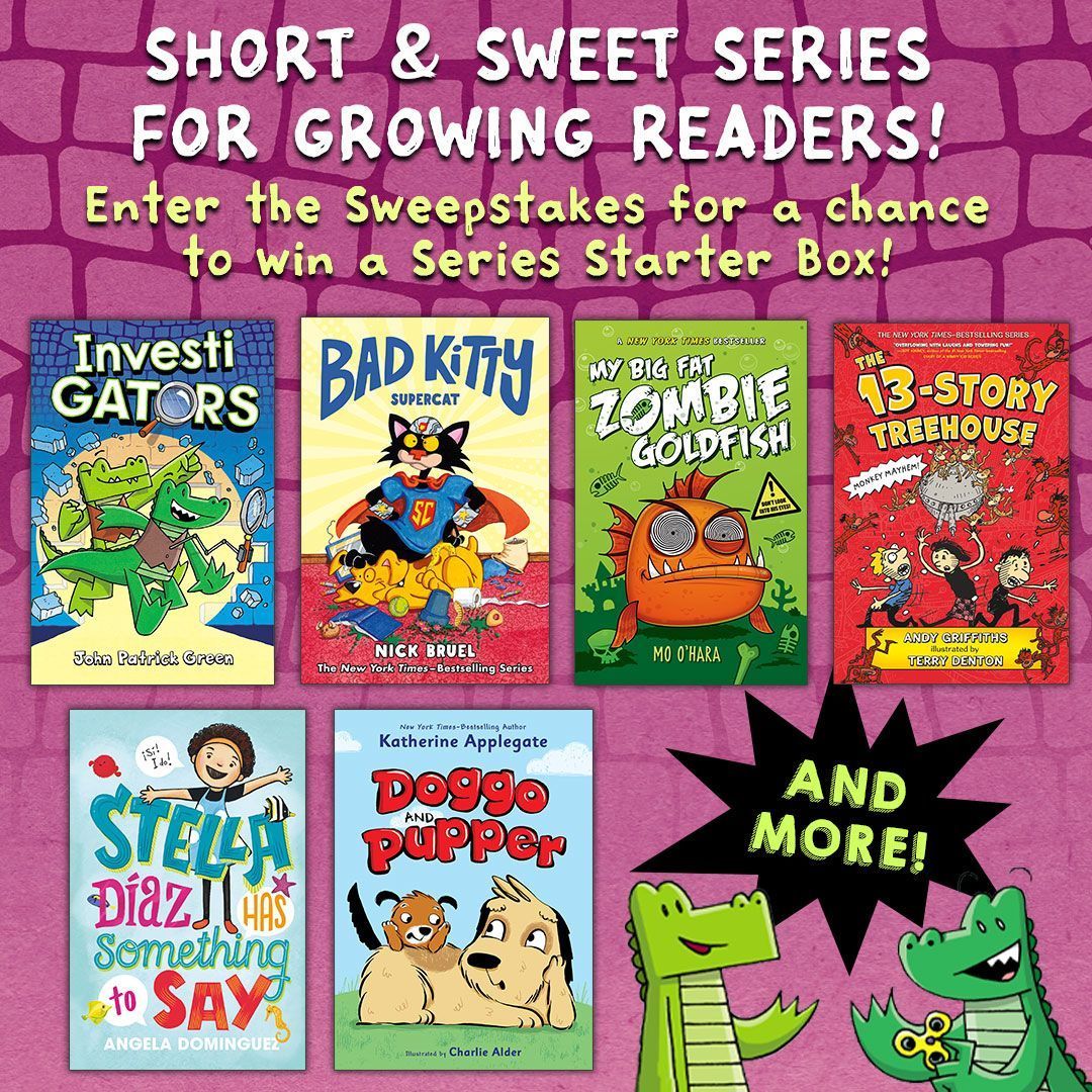 Katherine Applegate (kaaauthor.bsky.social) (@kaaauthor) on Twitter photo Teachers and librarians, the wonderful <a href="/MacKidsSL/">Macmillan Children's School & Library 📚</a> team is running a great "Series Starter" sweepstakes right now—you could win the first Doggo & Pupper book for your students, plus lots more. 📚🐶🎉
Enter here: bit.ly/ShortandSweetS… #kidlit Teachers and librarians, the wonderful <a href="/MacKidsSL/">Macmillan Children's School & Library 📚</a> team is running a great "Series Starter" sweepstakes right now—you could win the first Doggo & Pupper book for your students, plus lots more. 📚🐶🎉
Enter here: bit.ly/ShortandSweetS… #kidlit