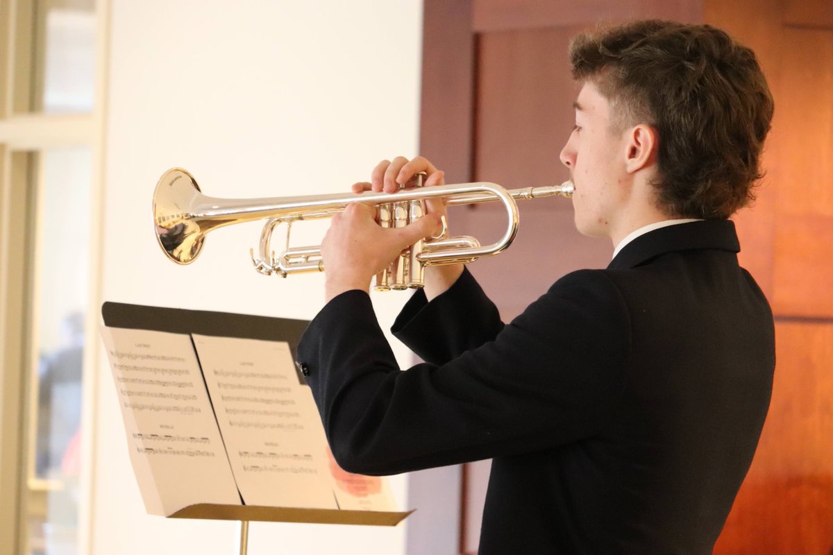 Two of our Grade 12 trumpeters performed "The Last Post" and "Reveille" for our Remembrance Day service. <a href="/ashburycollege/">Ashbury College</a> #lestweforget2024
