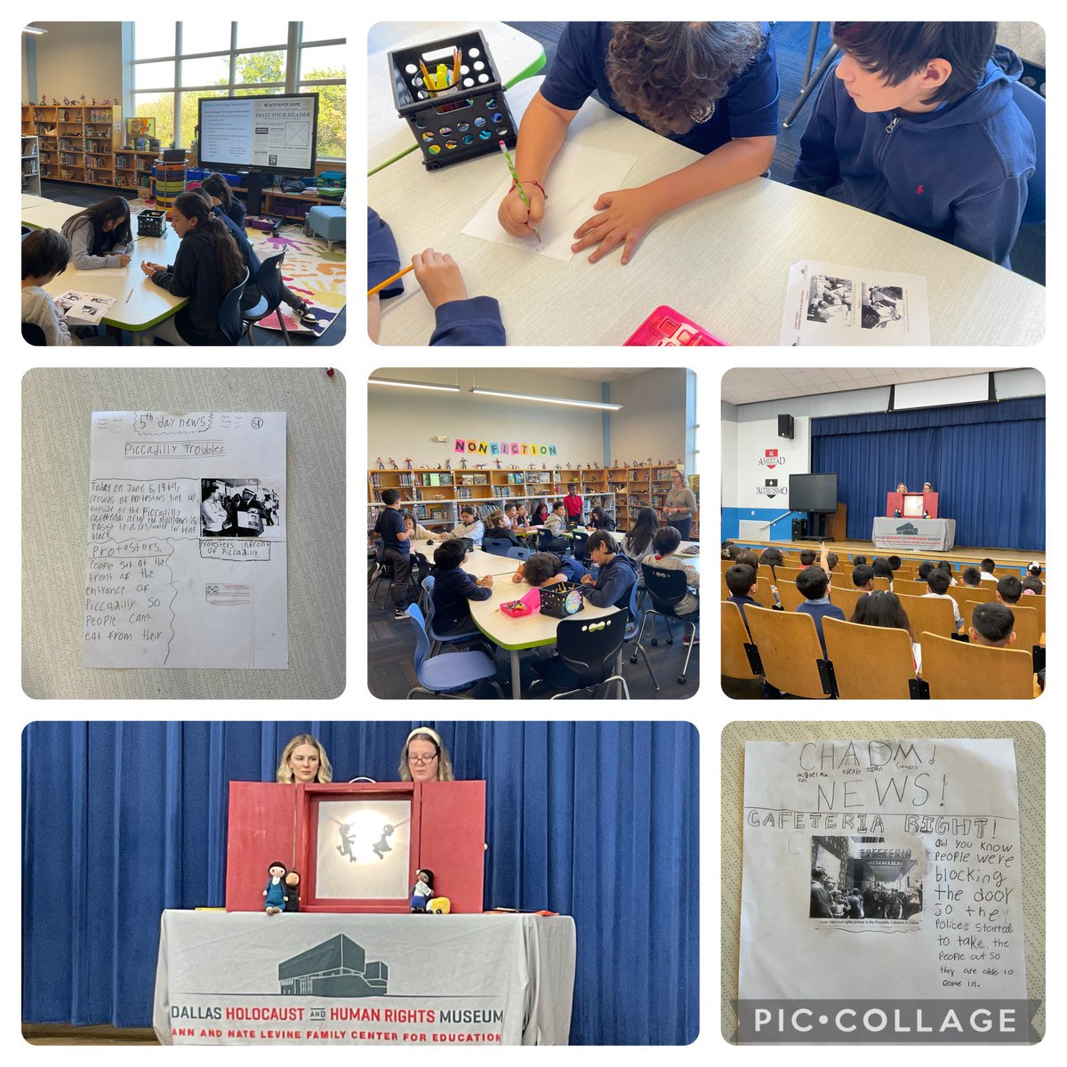 Mrs. Vargas (@kahn_library) on Twitter photo Huge thank you to <a href="/dhhrm_org/">Dallas Holocaust and Human Rights Museum</a> for bringing two amazing programs to our students! 2nd & 5th grade learned what it means to be an upstander. The Shadow Puppet Theater and Reporting on history were both great learning experiences for them. <a href="/KahnElementary/">L. W. Kahn Elementary</a> <a href="/DISD_Libraries/">Dallas ISD Libraries</a> Huge thank you to <a href="/dhhrm_org/">Dallas Holocaust and Human Rights Museum</a> for bringing two amazing programs to our students! 2nd & 5th grade learned what it means to be an upstander. The Shadow Puppet Theater and Reporting on history were both great learning experiences for them. <a href="/KahnElementary/">L. W. Kahn Elementary</a> <a href="/DISD_Libraries/">Dallas ISD Libraries</a>