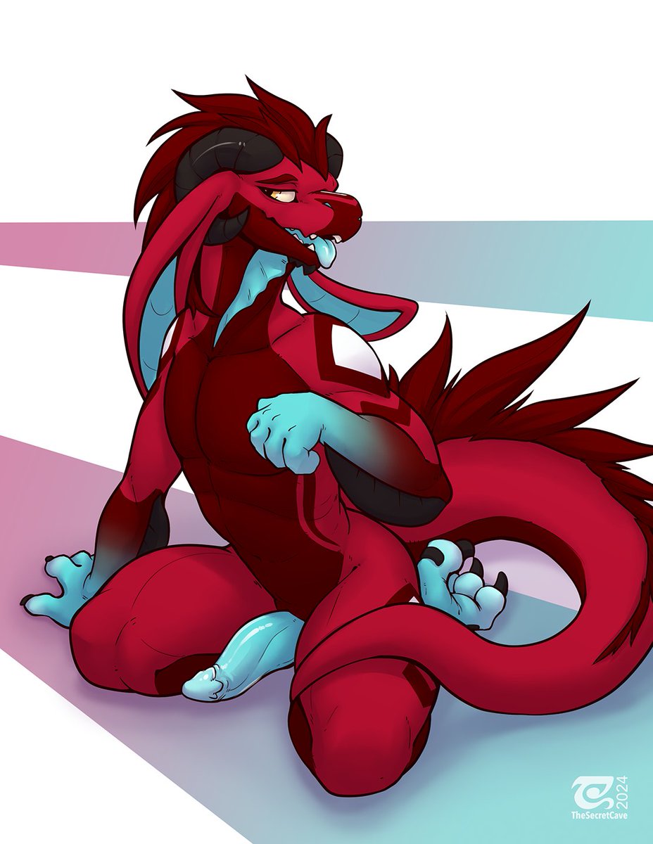 The_Secret_Cave's tweet photo. I wonder what has this cutie even redder in the face than usual x3  

Stream image done for @Droqsle https://t.co/kOVJ09D93v