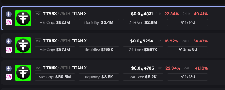 Someone tell $TitanX that it's the bullrun