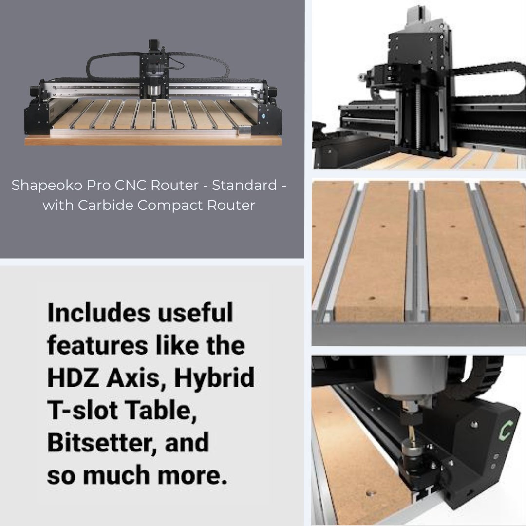 MatterHackers's tweet photo. #Shapeoko #5 #Pro, #4, and Pro #CNCrouters offer #robust, #versatile performance for #materials like #wood and #metal, empowering #creators to #craft #furniture, #prototypes, and #signage with #precision.
https://t.co/crnETAXQxe
#MatterHackers https://t.co/4330Jd0mcS