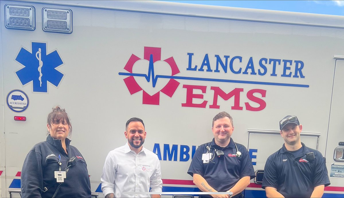 lancaster_ems's tweet image. A big thank you to #LancasterCity Council Vice President and Finance Committee Chair Jaime Arroyo for joining Captain Dawn Ray on a recent ride-along!🚑 We appreciate his time with our #team, as well as his interest in learning firsthand about our daily work and #challenges⏰ 💪🏼