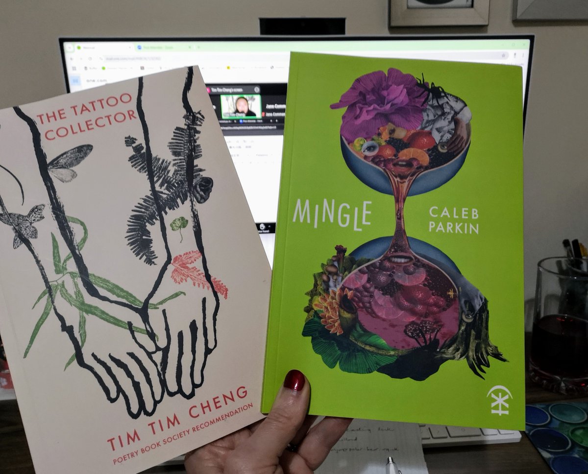 Nine Arches Press (@ninearchespress) on Twitter photo What a fabulous online double-bill launch tonight with <a href="/timtimtmi/">tim tim cheng 🐸 (she/they)</a> & @CalebParkin Playful, powerful, thoughtful and poignant poems.
Thanks to those who joined us for the glimmer and the glitter 💫
Keep enjoying these glorious #poetry books What a fabulous online double-bill launch tonight with <a href="/timtimtmi/">tim tim cheng 🐸 (she/they)</a> & @CalebParkin Playful, powerful, thoughtful and poignant poems.
Thanks to those who joined us for the glimmer and the glitter 💫
Keep enjoying these glorious #poetry books