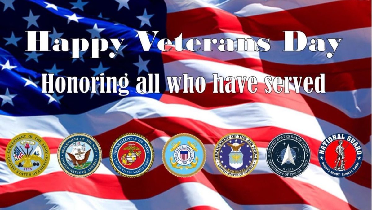 Happy Veterans Day to all our brothers and sisters. 🇺🇸

#veteransday