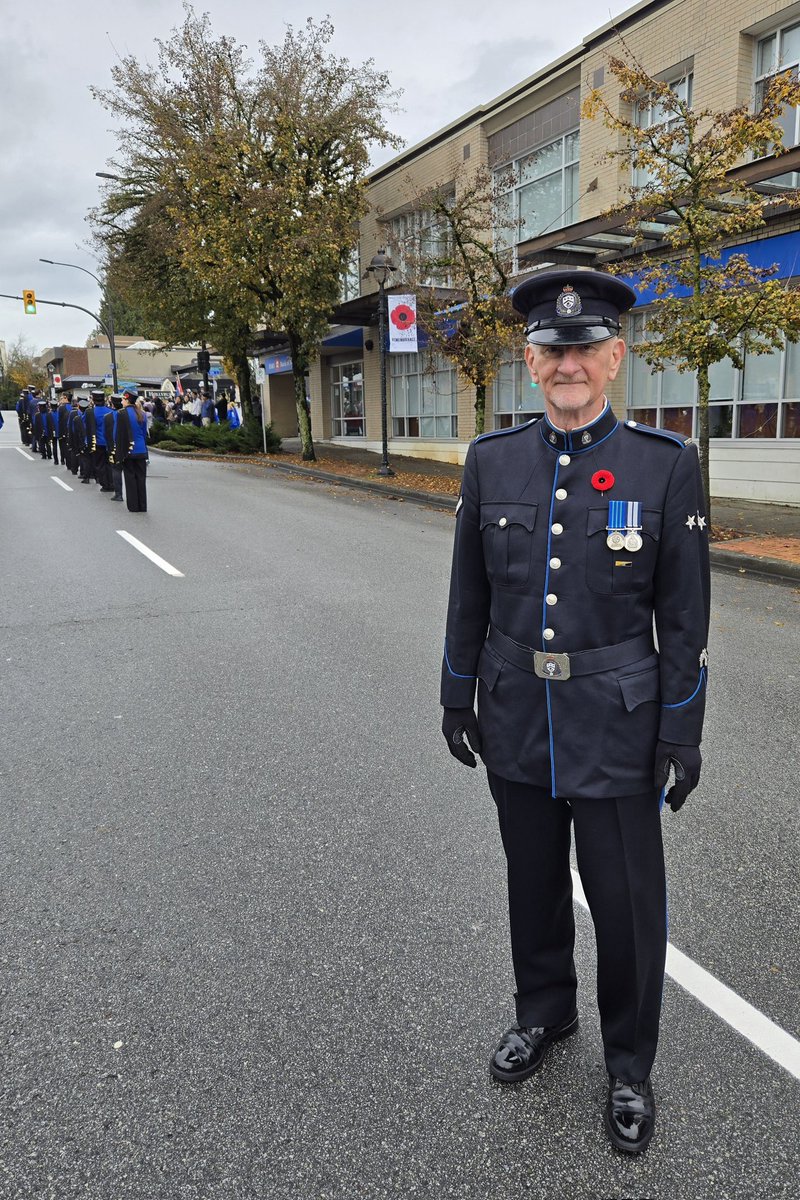 Always a fulfilling day, gathering with police co-workers, marching on Remembrance Day, honouriing veterans, and today witnessing D-Day veteran Harry Greenwood place a wreath at Memorial Park in #WestVancouver. #RememberThem