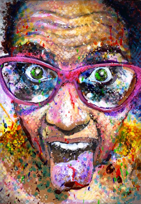 "Patrício" 
Acrylic paint on canvas paper. June 2022