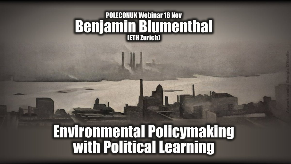 POLECONUK Webinar (@poleconuk_w) on Twitter photo Next week, Monday 18 November 2024, we welcome Benjamin Blumenthal (ETH Zurich), who will present "Environmental Policymaking with Political Learning."
<a href="/bnjmnblmnthl/">Benjamin Blumenthal</a> Next week, Monday 18 November 2024, we welcome Benjamin Blumenthal (ETH Zurich), who will present "Environmental Policymaking with Political Learning."
<a href="/bnjmnblmnthl/">Benjamin Blumenthal</a>
