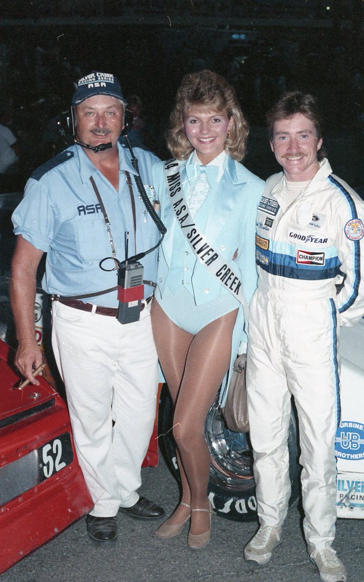 How about a cool shot of Leo Parrish (The Big L) and <a href="/markmartin/">Mark Martin</a> pre-race at Anderson Speedway 8-18-1984. Those weekends of the Redbud 400 were fantastic. Great memories. <a href="/AndersonSpeedwy/">Anderson Speedway</a>