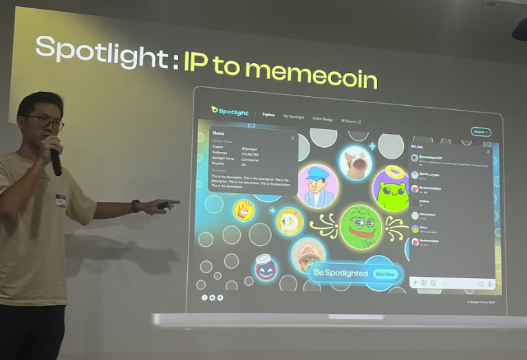 datafdn's tweet photo. .@Spotlight_IP is the 1st memecoin IP Launchpad on Story, focused on bringing communities together around shared culture, brands and memes. https://t.co/M64tm5QtbO