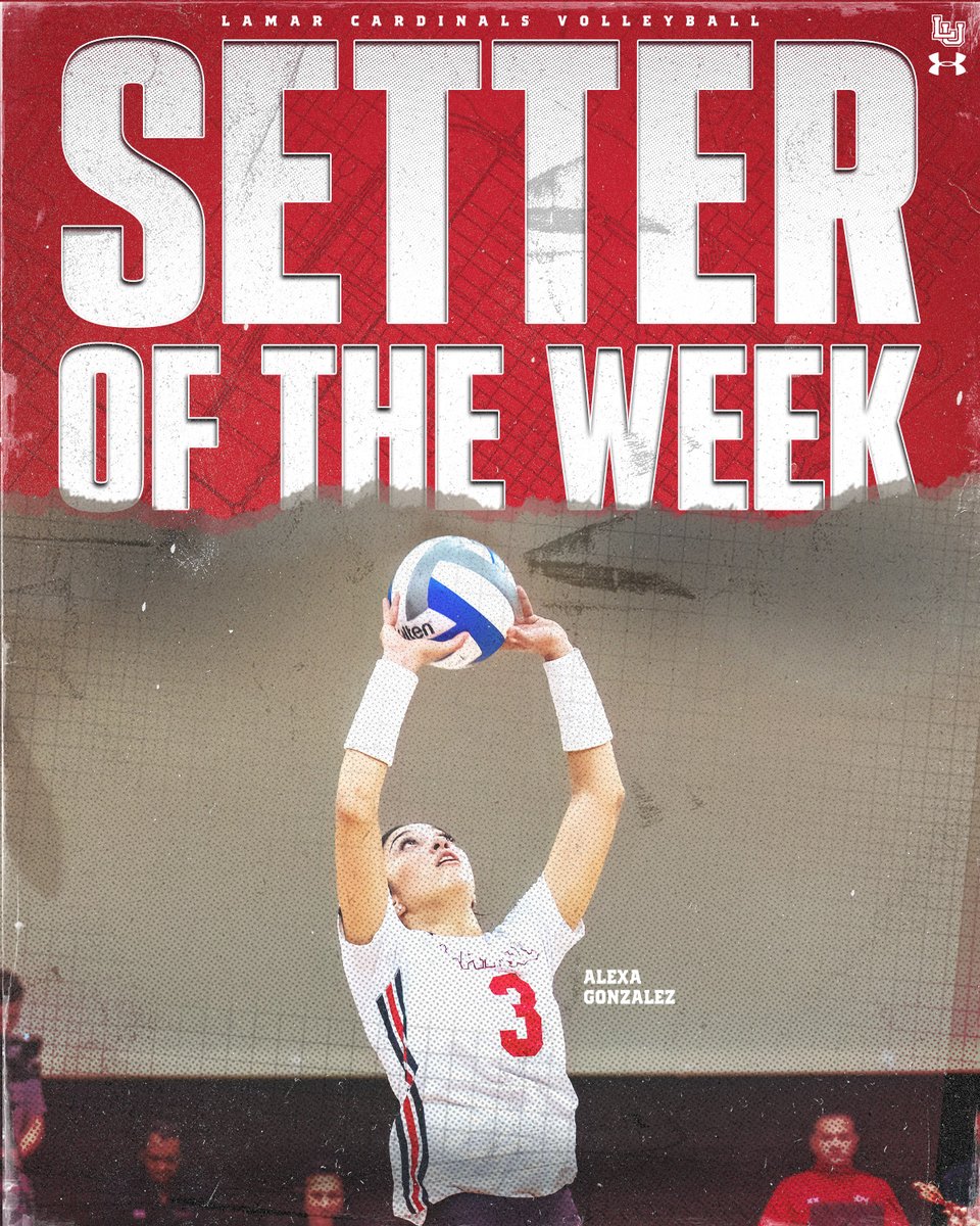 LamarVBall's tweet photo. For the second time this season, Alexa Gonzalez earns SLC setter of the week honors #PeckEmCards

Story: https://t.co/yLAC8542ol https://t.co/oNzJSlQVcV