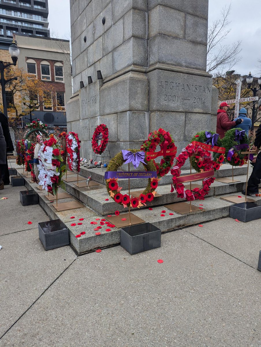 I joined politicians in #HamOnt from all levels of government to remember the lives lost &amp; hardships caused by war across so many lands.

Days like this ask us all to reflect on, as people in the imperial core, our roles in anti-war work. The fight ahead of us is to end all wars.