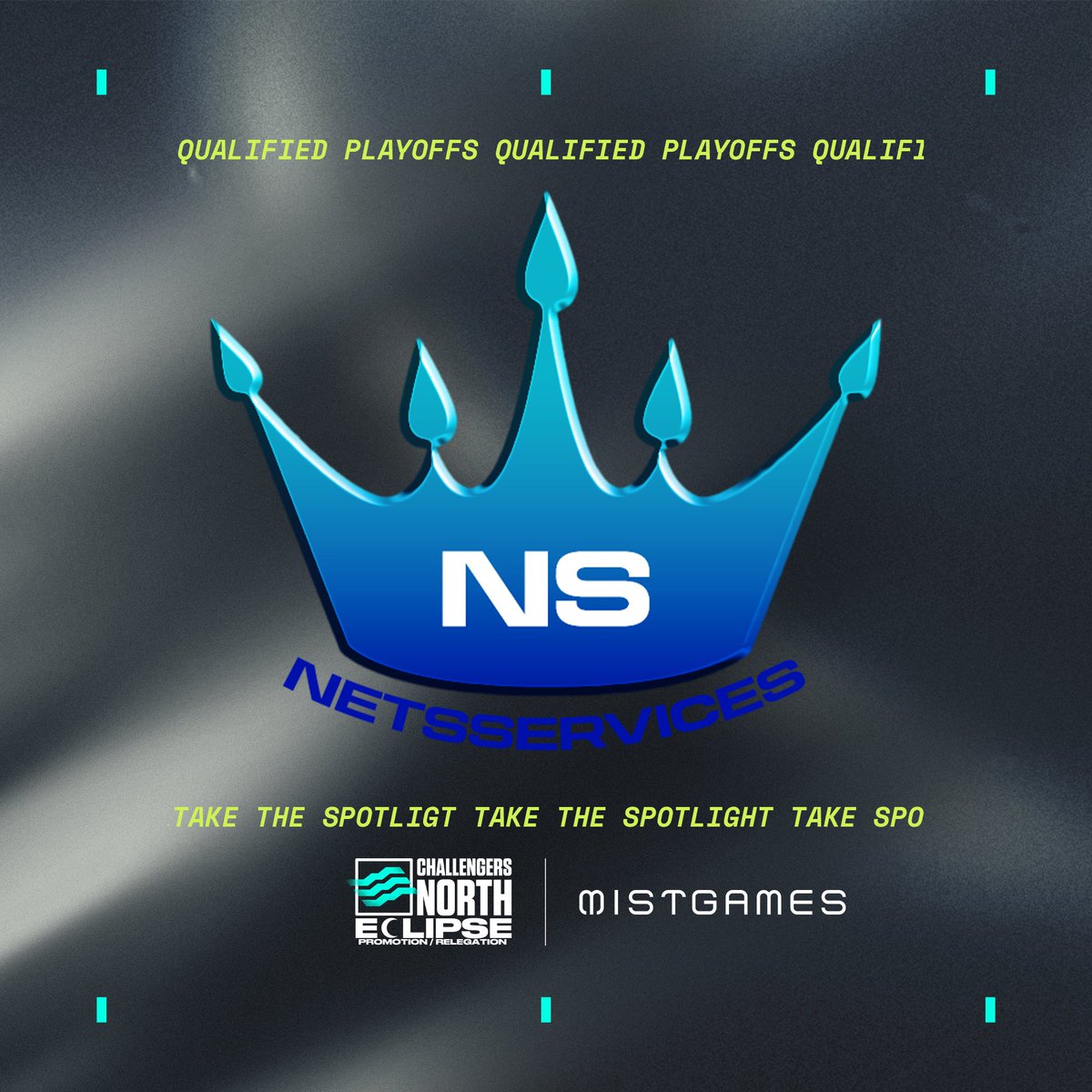 QUALIFIED FOR PLAYOFFS  

<a href="/Netsservices/">Netsservices</a> is the final team to qualify for playoffs winning 2-1 against <a href="/TSEOfficials/">TSE</a> 

#Pathfinders // #ChallengersEMEA
