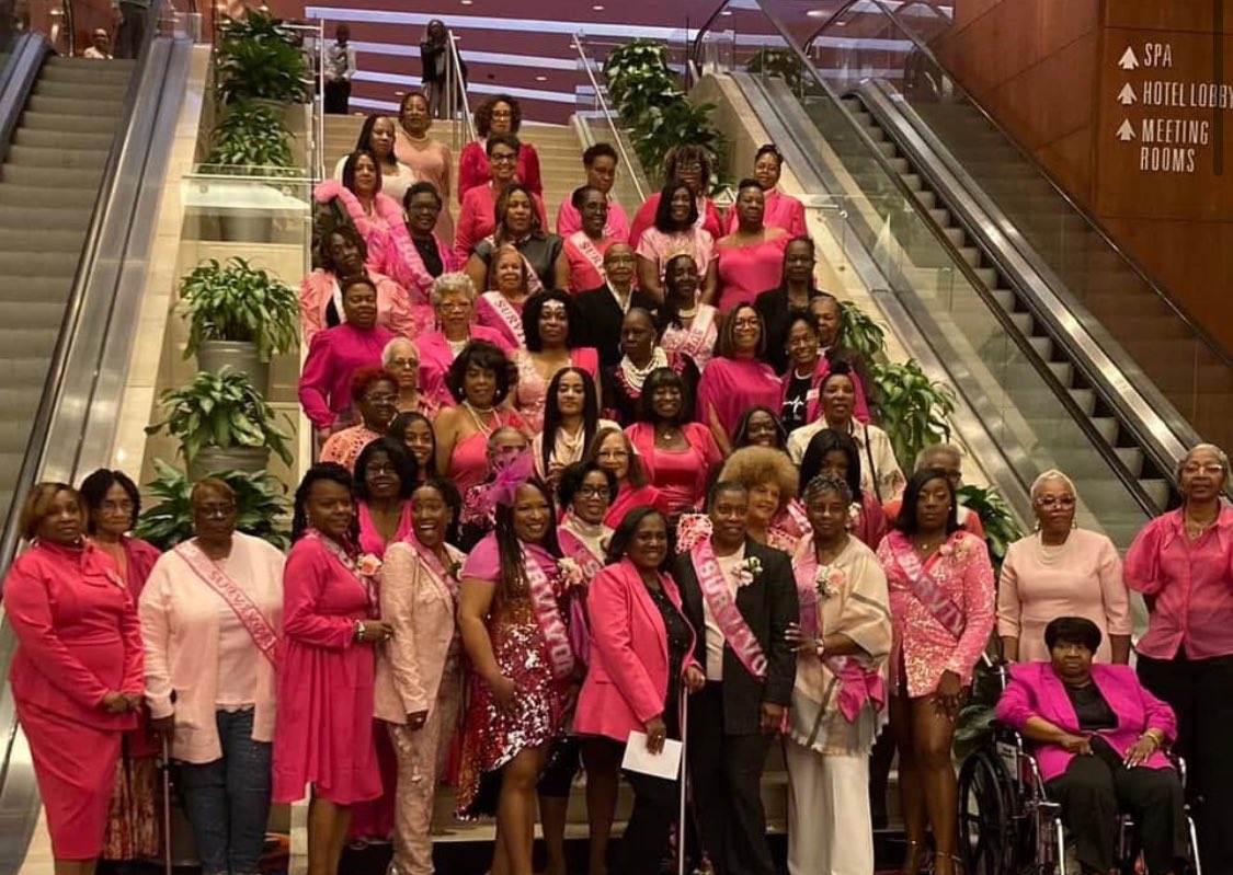 BlessedandHF's tweet photo. I attended the Spectacular 💞Sister’s Journey 26th Annual Pink Tea Gala☕️ and had the Honor of being “Ms. January” in the 2025 Calendar. This organization supports Breast Cancer Survivorship. #TGBTG https://t.co/IxS9qxE3HA