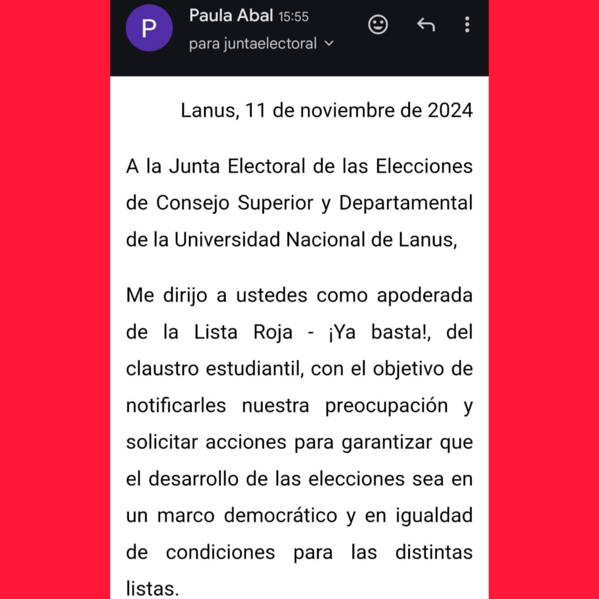 Ya Basta-Las Rojas UNLa tweet media