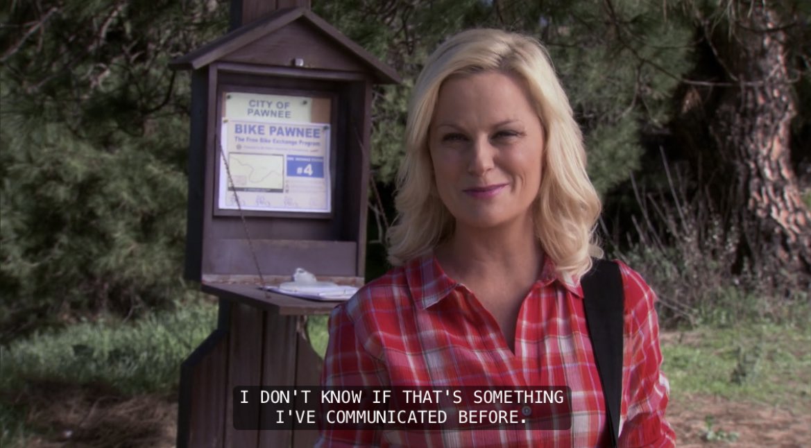 out of context parks and rec tweet media